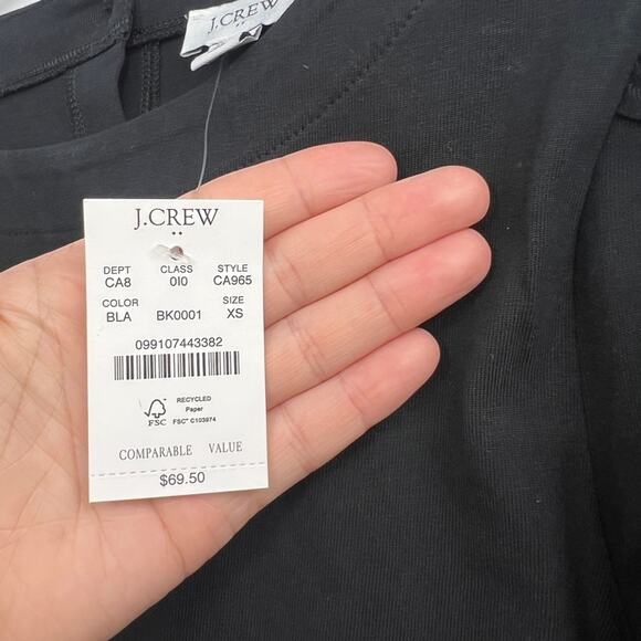 J.Crew Puff-sleeve button-back top - Picture 3 of 5